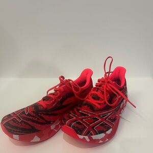 ASICS Dynamic Red and Black Sneakers